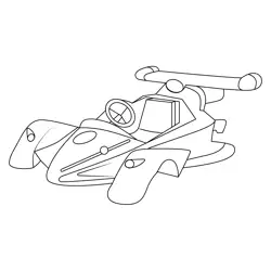 Circuit Special Mario Kart Free Coloring Page for Kids
