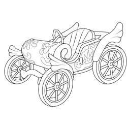 Daytripper Mario Kart Free Coloring Page for Kids