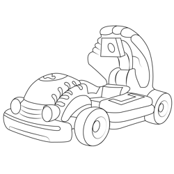 Fastball Mario Kart Free Coloring Page for Kids