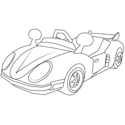 Honeycoupe Mario Kart Free Coloring Page for Kids