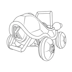 Koopa Dasher Mario Kart Free Coloring Page for Kids