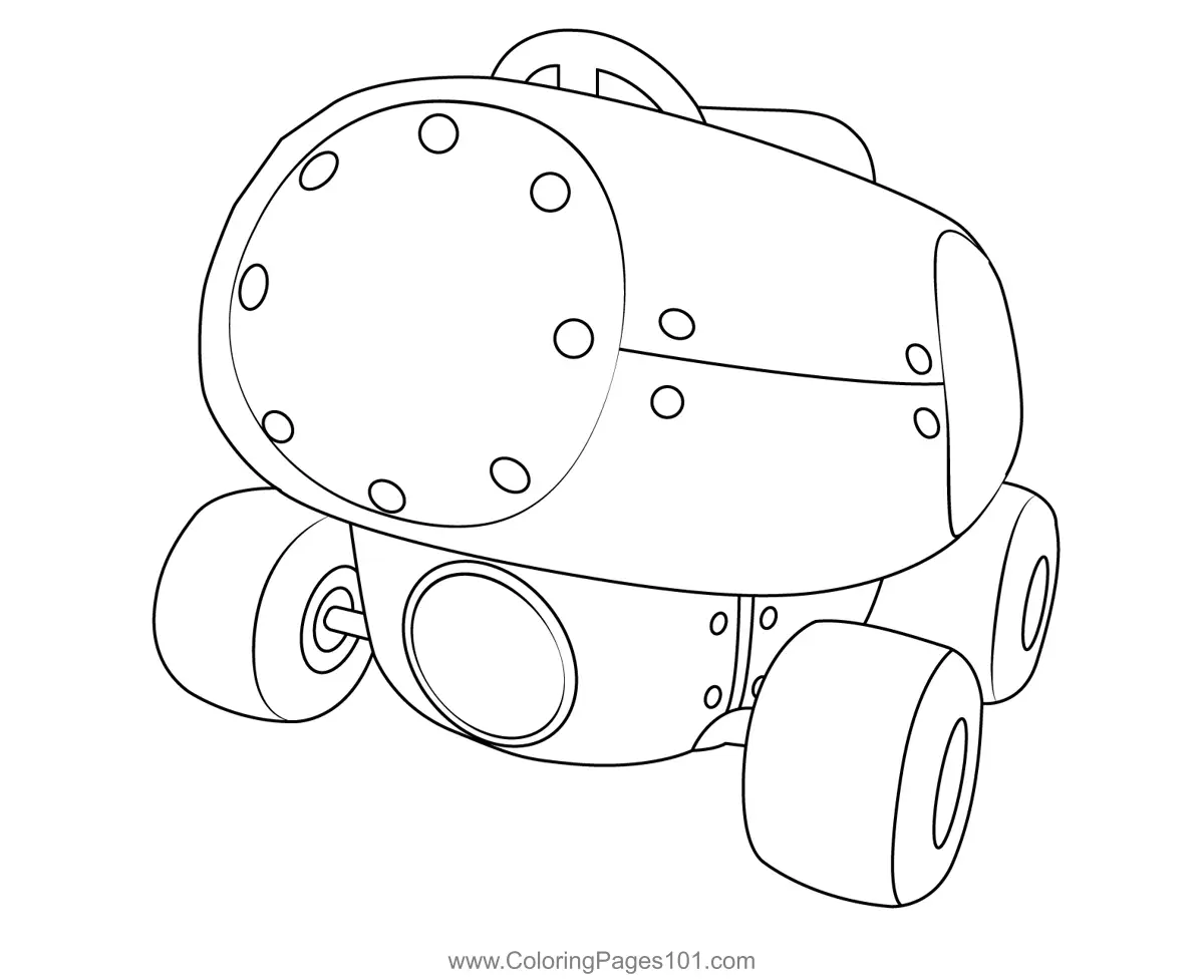 Mushmellow Mario Kart Coloring Page for Kids - Free Mario Kart