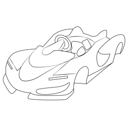 P Wing Mario Kart Free Coloring Page for Kids