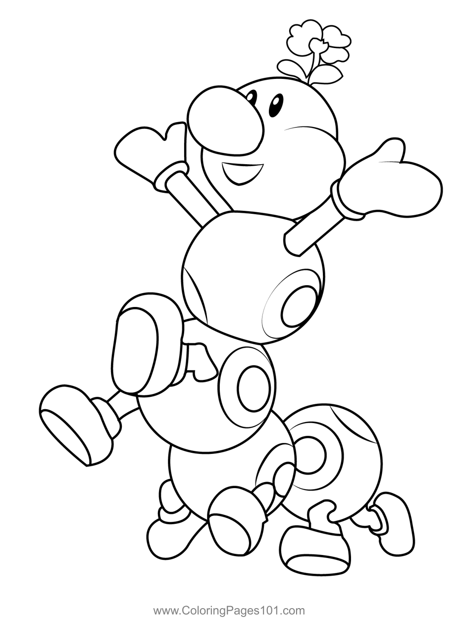 Wiggler Coloring Page