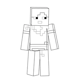 Alex Minecraft Free Coloring Page for Kids