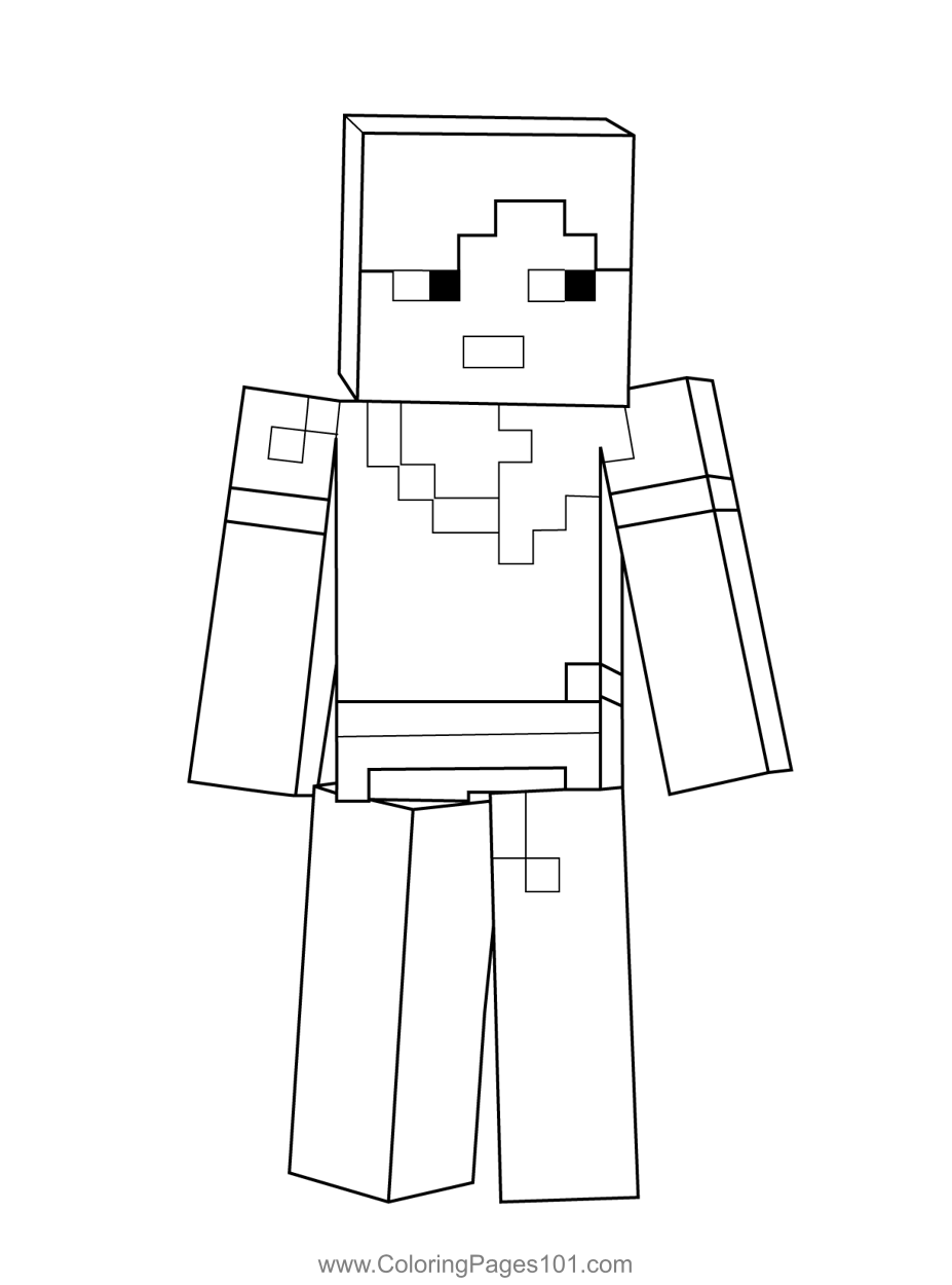 Alex Minecraft Coloring Page for Kids   Free Minecraft Printable ...
