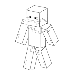 Blaze Minecraft Free Coloring Page for Kids