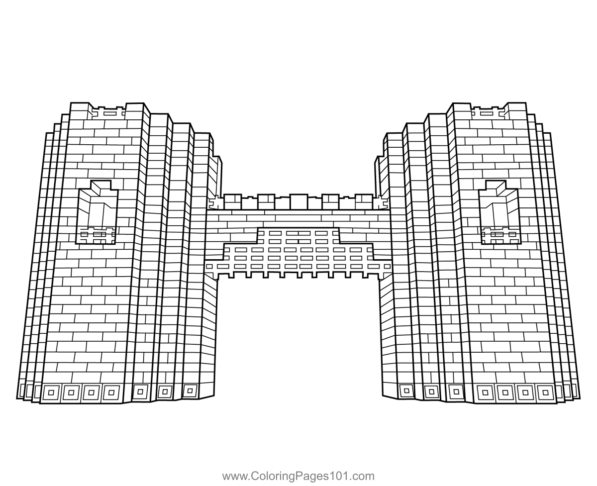 Castle Walls Gate Minecraft