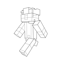 James McCloud Minecraft Free Coloring Page for Kids