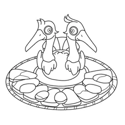 Quibble My Singing Monsters Free Coloring Page for Kids