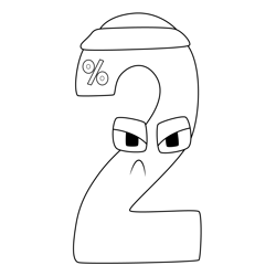 2 Number Lore Free Coloring Page for Kids