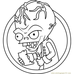 Dr Zomboss Free Coloring Page for Kids