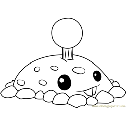 Potato Mine Free Coloring Page for Kids