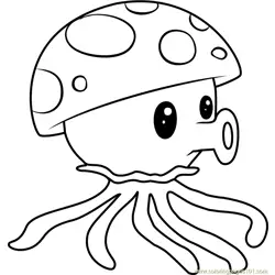Sea-shroom Free Coloring Page for Kids