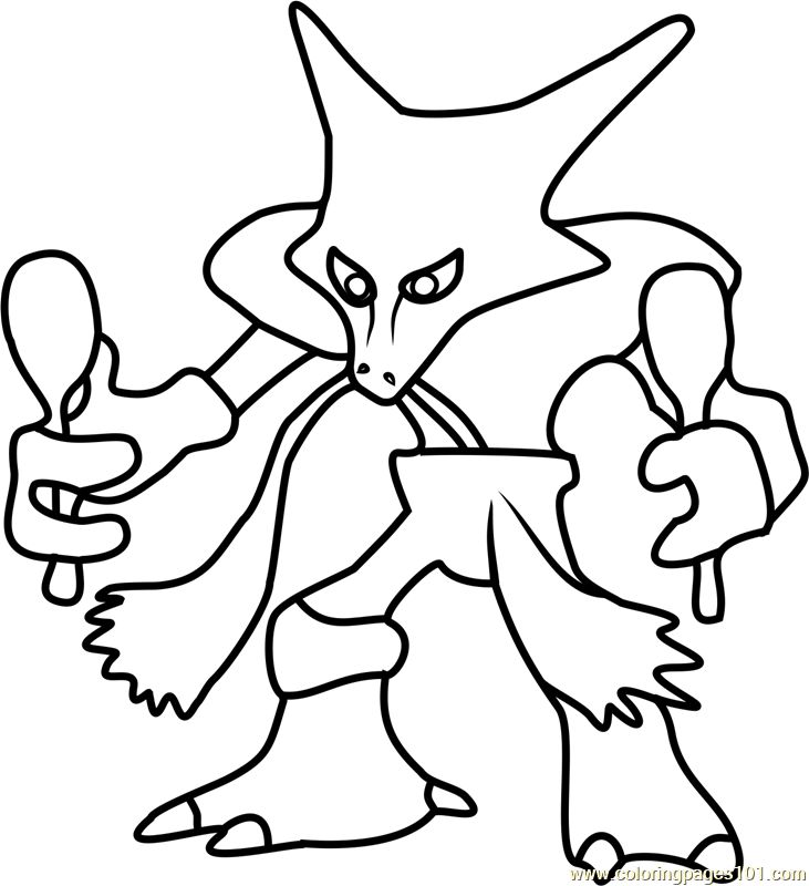 How to draw Alakazam, Pokemon