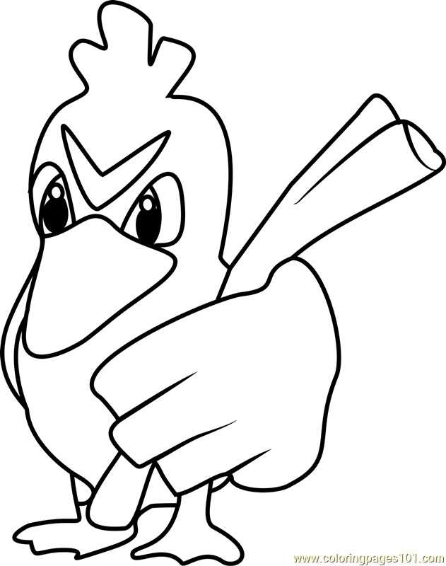 Learn How to Draw Farfetch'd from Pokemon GO (Pokemon GO) Step by Step :  Drawing Tutorials