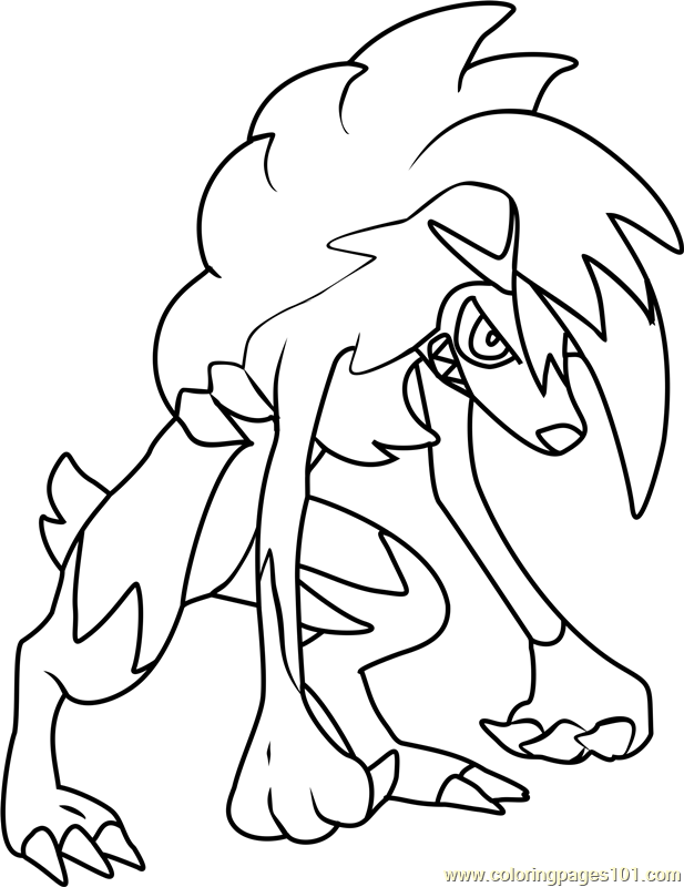 Lycanroc Rock Pokemon Coloring Page 116 Fine Coloring Community