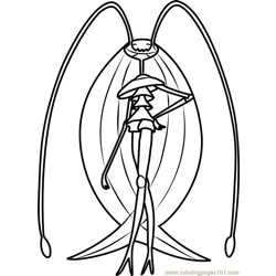 Pokemon Ultra Beast Pheromosa Coloring Pages - 2 Free Coloring