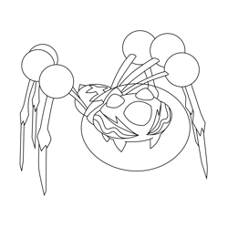 Araquanid Pokemon Free Coloring Page for Kids