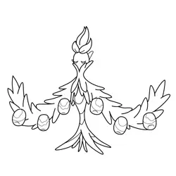 Arboliva Pokemon Free Coloring Page for Kids