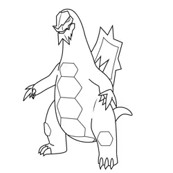 Baxcalibur Pokemon Free Coloring Page for Kids