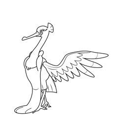 Bombirdier Pokemon Free Coloring Page for Kids