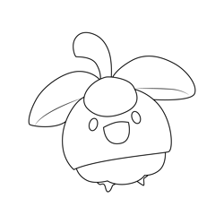 Bounsweet Pokemon Free Coloring Page for Kids