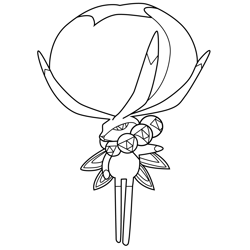 Calyrex Pokemon Free Coloring Page for Kids