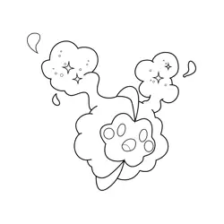 Cosmog Pokemon Free Coloring Page for Kids