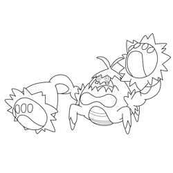 Crabominable Pokemon Free Coloring Page for Kids