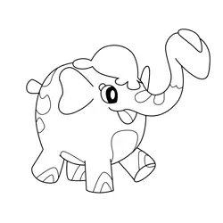 Cufant Pokemon Free Coloring Page for Kids