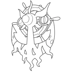 Dhelmise Pokemon Free Coloring Page for Kids