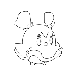 Flittle Pokemon Free Coloring Page for Kids
