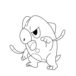 Frigibax Pokemon Free Coloring Page for Kids