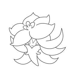 Gossifleur Pokemon Free Coloring Page for Kids