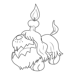 Greavard Pokemon Free Coloring Page for Kids