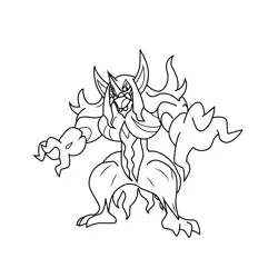 Grimmsnarl Pokemon Free Coloring Page for Kids