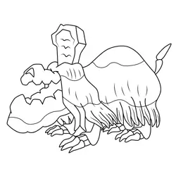 Houndstone Pokemon Free Coloring Page for Kids