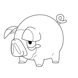 Lechonk Pokemon Free Coloring Page for Kids