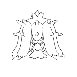 Mareanie Pokemon Free Coloring Page for Kids