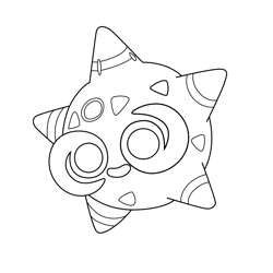 Minior Pokemon Free Coloring Page for Kids