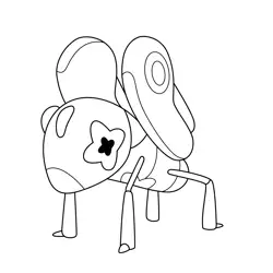 Nymble Pokemon Free Coloring Page for Kids