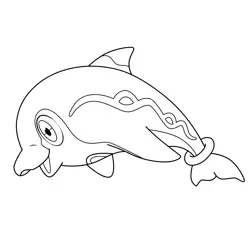 Palafin Pokemon Free Coloring Page for Kids