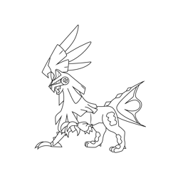 Silvally Pokemon Free Coloring Page for Kids