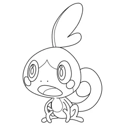 Sobble Pokemon Free Coloring Page for Kids
