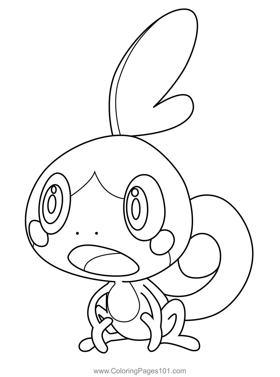Sobble coloring pages