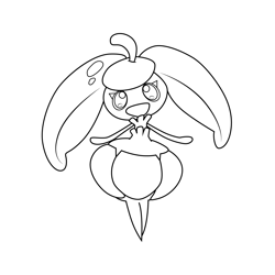Steenee Pokemon Free Coloring Page for Kids