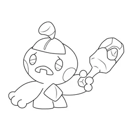 Tinkatink Pokemon Free Coloring Page for Kids