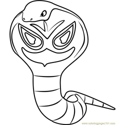 Arbok Pokemon GO Free Coloring Page for Kids