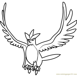 Articuno Pokemon GO Free Coloring Page for Kids